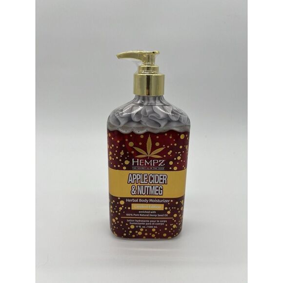 HEMPZ APPLE CIDER & NUTMEG HERBAL BODY MOISTURIZER 17OZ NEW 2024 LIMITED EDITION - Picture 1 of 5